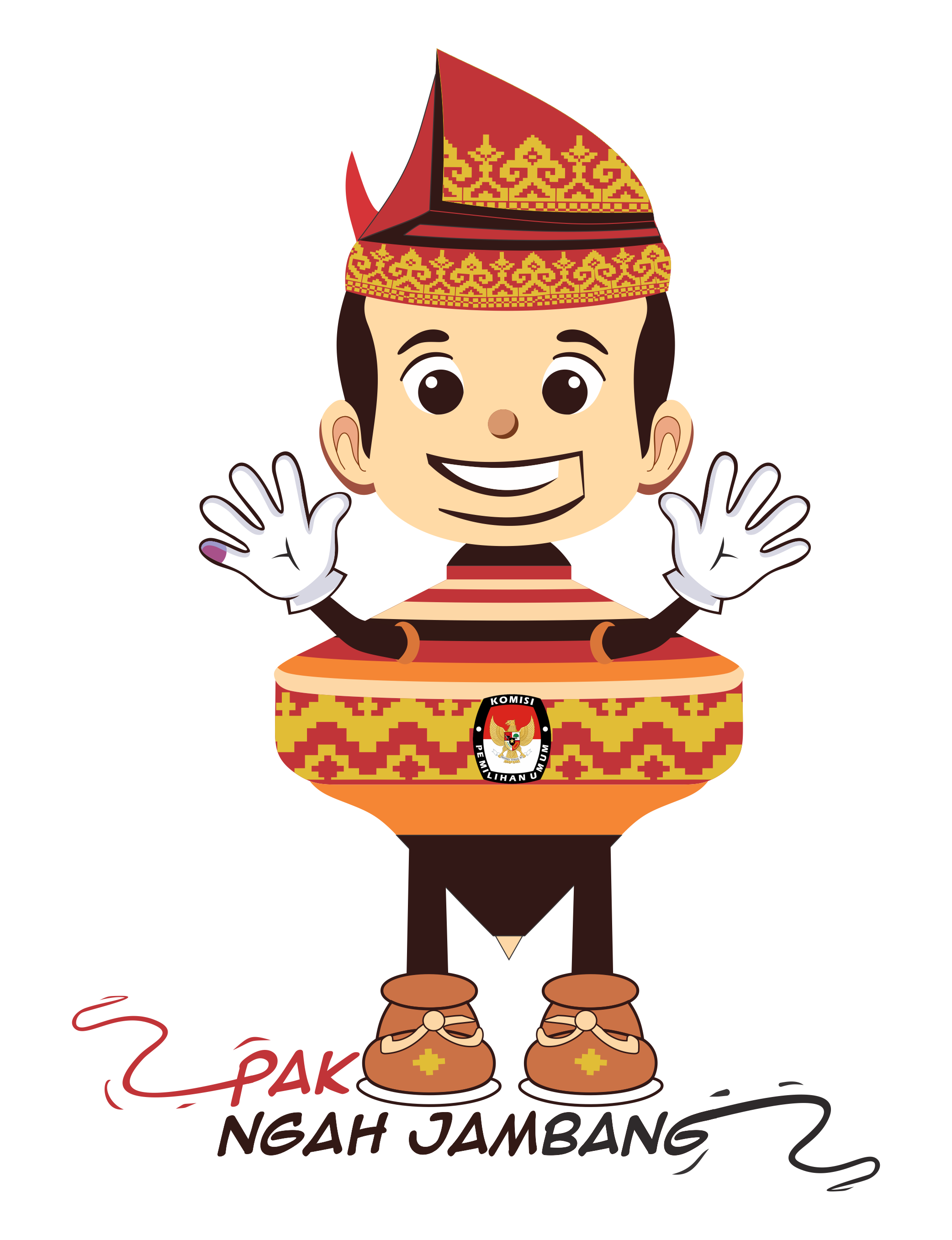 Pak Ngah Jambang : Maskot Pilkada Siak 2024